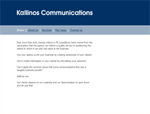 Tablet Screenshot of kallinos.com